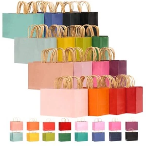 13"x4.5"x10" Large Gift Bag with Handles Bulk 60PCS Gift Paper Bags 16 Differ... - Picture 1 of 6
