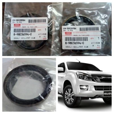 2 piezas. JUEGO DE BUJES SELLO ACEITE RUEDA DELANTERA ISUZU D-MAX PICK-UP RODEO 4X4 PIEZAS ORIGINALES Foto 1 de 4