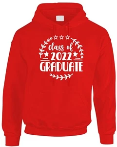 Class Of 2022 Men's Hoodie Gift Graduate Graduation University College Hoody  - Picture 1 of 6