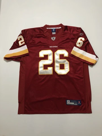 Washington Redskins Clinton Portis #26 Snitched SZ 52 Reebok Jersey Cover
