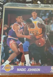 1990 NBA Hoops Action Photos 8 X 10 Magic Johnson Sealed Promo - Bild 1 von 4