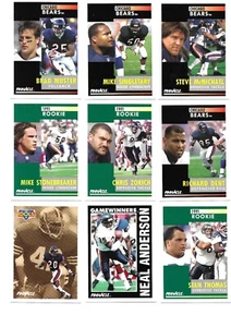 CHICAGO BEARS x 19 PINNACLE 1991 NFL Trading Cards - Picture 1 of 3