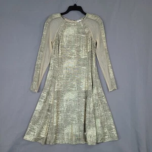 Vestido para mujer Julia Jordan metálico midi manga larga talla 8 - Imagen 1 de 8