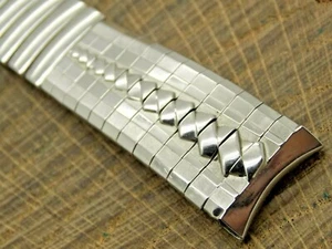 Vintage NOS Unused Mira-Flex USA Stainless Steel Expansion Watch Band 17.5mm - Picture 1 of 5