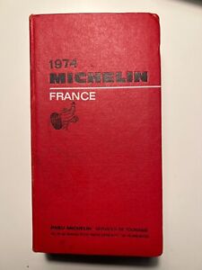 1974 Michelin Guide Red - France - Rouge, Pneu Michelin - Services De Tourisme