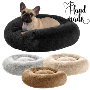 Comfy Pet Dog Bed Cat Puppy Sofa Bed Cushion Soft Warm Sweet Donut  S - XL - Picture 1 of 9