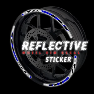 Blue 17" Wheel Rim Reflective Stickers SH17 For Honda INTEGRA 750 16 17 18 19 - Picture 1 of 10