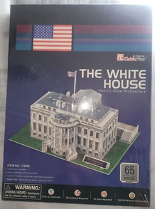 NEW 3D CUBIC FUN PUZZLE THE WHITE HOUSE WORLD’S GREST ARCHITECTURE - Picture 1 of 2
