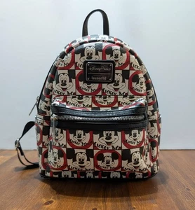 Loungefly Mickey Mouse Club Mouseketeer Mini Rucksack rot schwarz weiß - Bild 1 von 11
