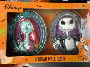 Disney The Nightmare Before Christmas Jack & Sally Portrait Wall Decor NEW - Foto 1 di 1