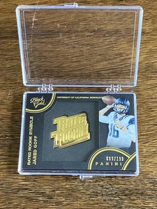 Jared Goff 2016 Panini Black Gold Rated Rookie Symbols #/199 Cal Berkley / Lions - Foto 1 di 2