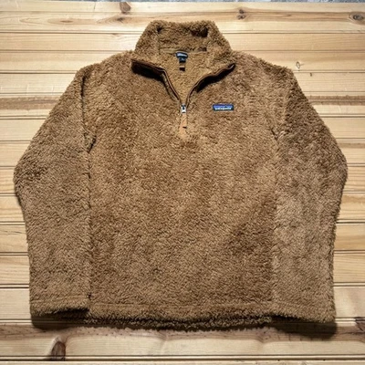 Jaqueta Pulôver Feminina Patagonia Shearling Lã Quarto Zíper Decote Simulado Média - Imagem 1 de 4