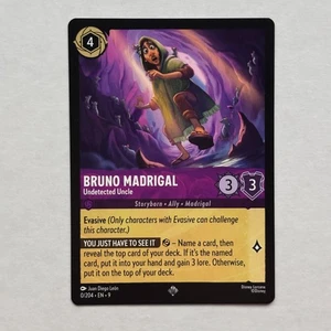 Bruno Madrigal 0/204 Disney Lorcana Fabled Regular Super Rare Card NM - Picture 1 of 2