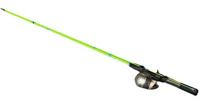 ZEBCO 33 Spincast Reel 4.1:1 Ratio w ZEBCO 6’6” Green 2 Pc HOT CAST Rod - Image 1 of 4