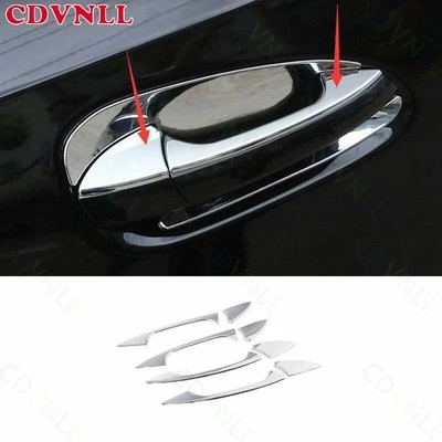 Tira de manija de puerta lateral exterior cromada plateada para Mercedes-Benz GLK 2009-15 Foto 1 de 4