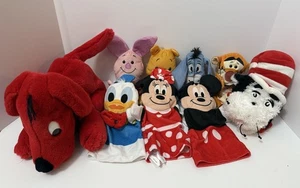 Mixed Hand Puppet Lot Disney Kids Charcters Mickey Winnie Pooh Mickey  - Picture 1 of 16