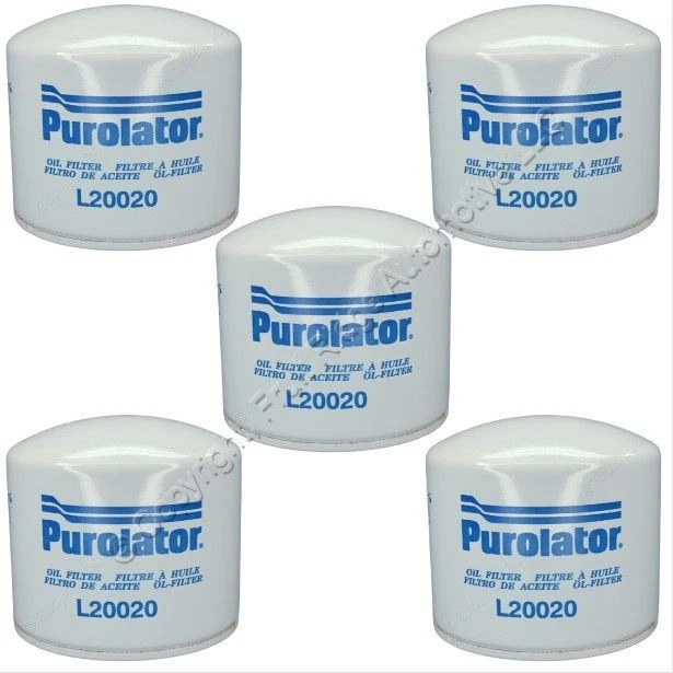 Purolator L20020 Engine Oil Filters for 67-1983 Fiat 124 79-82 Fiat Strada 5pcs - Image 1 of 4