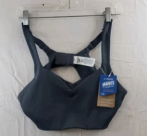 Brooks Sports Bra Women's Size 38B Gray Running Racerback Scoopback NEW - Picture 1 of 15