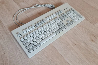 26 jährige zweifarbige Tastatur Cherry G81-3000LPNEU (QWERTY, PS/2, MY Schalter) - Bild 1 von 4