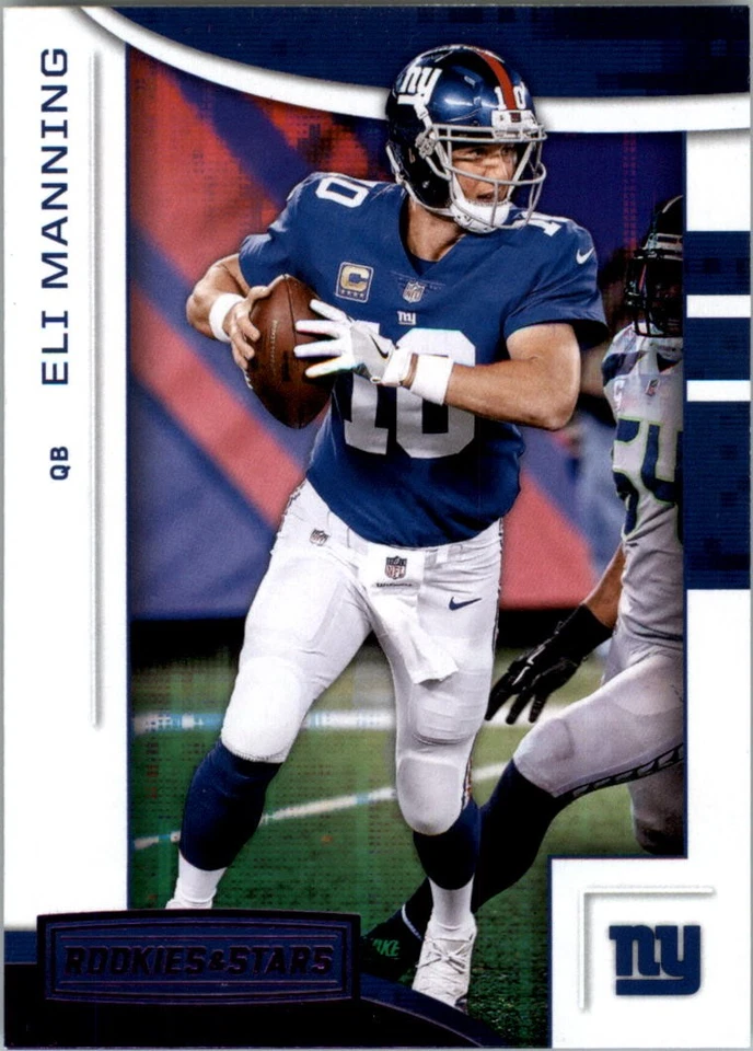 2018 Rookies and Stars Purple #4 Eli Manning - FB - Image 1 of 2