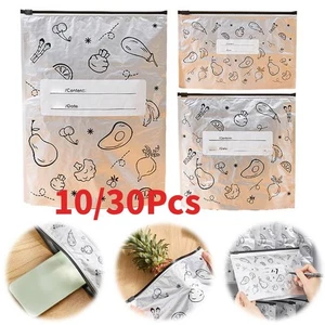 10/30X Aluminum Foil Antibacterial and Fresh-keeping Frozens Zipper Freezer Bag& - Picture 1 of 17