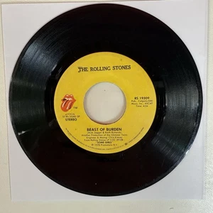The Rolling Stones - Beast of Burden / When the Whip Comes Down 7" 45 RPM Vinyl - Picture 1 of 4
