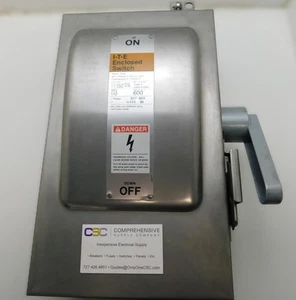 NF352SS - INTERRUPTOR CERRADO HD NO FUSIBLE ITE 60A AMP 3P POLO 600V NEMA 4 - RECONOCIMIENTO - Imagen 1 de 7