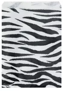 200 pcs of Zebra Print Paper Gift Bags Shopping available in 4 sizes - Picture 1 of 5