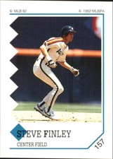 1992 Panini Stickers Baseball Card #157 Steve Finley