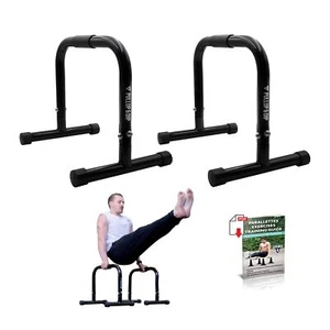 PULLUP & DIP Fitness Parallettes, Medium Parallette Bars For Calisthenics, Cr... - Picture 1 of 8