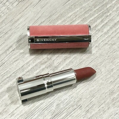 Mini batom Givenchy 17 Rouge Erable Le Rouge veludo transparente fosco - Imagem 1 de 3