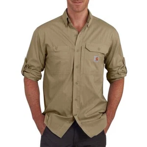 Carhartt Men's Force Ridgefield Long Sleeve Shirt Regular and Big & Tall Sizes, - Picture 1 of 2