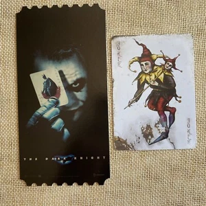 JOKER DARK KNIGHT Movie / Official Photo Ticket Photocard Set / New, Rare / Gift - Picture 1 of 14