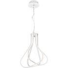 Elegant Lighting 5105D18WH Dahlia LED 18 inch White Pendant Ceiling Light