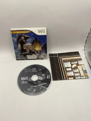 Monster Hunter 3 Tri Nintendo Wii Demo Disc 2009 Gamestop Promotional Cap com - Image 1 of 2