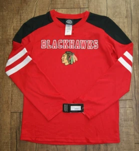 New NWT Boys NHL Chicago Blackhawks Sporty Jersey  Shirt Sz Youth Large (12/14) - Picture 1 of 4