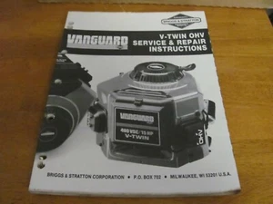 Briggs & Stratton Vanguard V Twin instrucciones de servicio y reparación MS-9856-9/98 - Imagen 1 de 10
