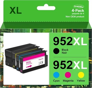 4pack 952XL 952 XL Ink Set for HP OfficeJet Pro 8710 8210 7740 8720 8218 8715 - Picture 1 of 2