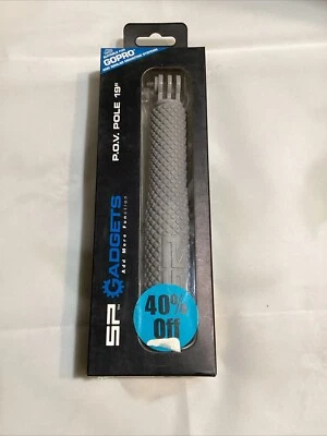SP GADGETS 19" P.O.V. POLE FOR GoPro All models “New “Silver Color (2) Black(1) - Image 1 of 4