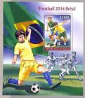 A2323 - NIGER - ERROR - MISPERF stamp sheet 2014 FOOTBALL BRAZIL