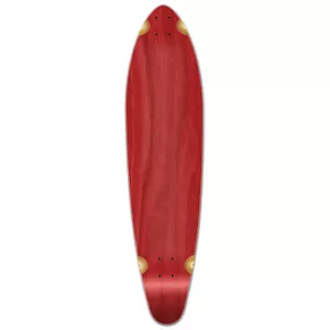 Yocaher Kicktail leeres Longboarddeck - rot gefärbt (NUR DECK) - Bild 1 von 4