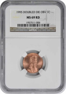 1995 Lincoln Cent DDO (FS-101) MS69RD NGC - Image 1 of 4