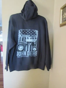NWT MEN'S X-LARGE XL JOHN DEERE GRAPHIC 2 CYLINDER HOODIE - Picture 1 of 3