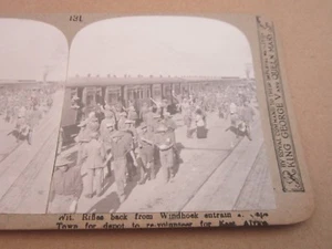 Wit. Rifles Vol 2 No 131 Realistic Travels WW1 Stereoview Card Militaria - Picture 1 of 3