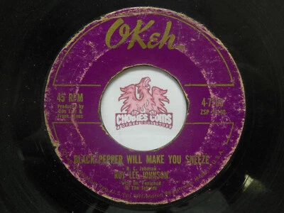 Roy Lee Johnson: Black Pepper Will Make You Sneeze / Too Many, 45 RPM Fair (M5) — 第 1/2 张图片