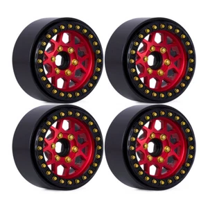 4PCS 1.9" Metal Beadlock Wheel Rims for 1/10 RC TRX4 AXIAL SCX10 TRX-4 D90 90046 - Picture 1 of 17