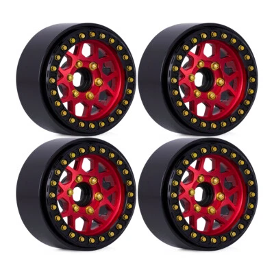 4PCS 1.9" Metal Beadlock Wheel Rims for 1/10 RC TRX4 AXIAL SCX10 TRX-4 D90 90046 - Image 1 of 4