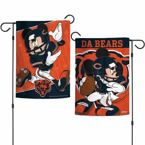 CHICAGO BEARS/MICKEY MOUSE 2/SIDED GARDEN FLAG FROM WINCRAFT Cover