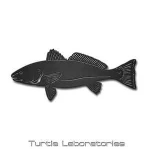 36" Rotbarsch Silhouette Metall Wandkunst hängend Wohndeko Angeln Salzwasser rot - Bild 1 von 1