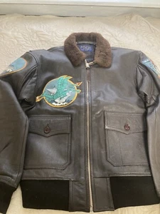 AVI 55j14 G1 FLIGHT JACKET PILOT TOKO-RI BLOODCHIT SQUADRON PATCH 44 TOP GUN NOS - Picture 1 of 12